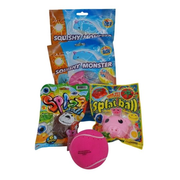Kid’s Stuff Squishy Monster Scented (2 pk), Splat Ball (2 pk), and Aqua Splash D - Picture 4 of 5